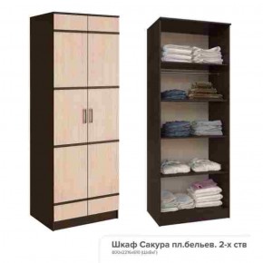 Шкаф пл.бельев.2-х ств.Сакура 800 мм (БТС) в Асбесте - asbest.mebel-e96.ru