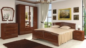 Шкаф 1600 мм ШК-4 с 2 зерк. ЛАК Орех Тёмный (БМ) в Асбесте - asbest.mebel-e96.ru