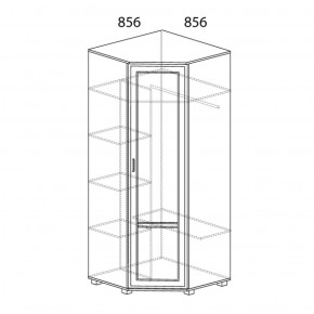 Шкаф угловой Белла 243 (Яна) в Асбесте - asbest.mebel-e96.ru