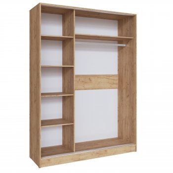 Шкаф-купе Стиль-2 1600 мм крафт/кашемир (Текс) в Асбесте - asbest.mebel-e96.ru