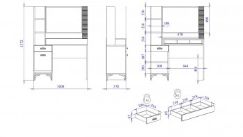 Столик туалетный Сиде (СБК) в Асбесте - asbest.mebel-e96.ru