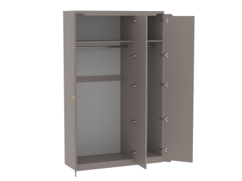 Шкаф 1400 мм 3-дверный Сиде (СБК) в Асбесте - asbest.mebel-e96.ru