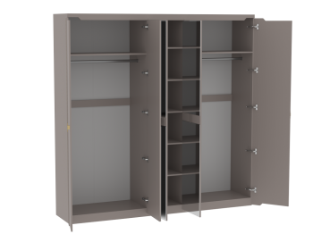 Шкаф 2300 мм 5 дверный Сиде (СБК) в Асбесте - asbest.mebel-e96.ru