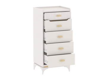 Комод высокий Сиде Белый (СБК) в Асбесте - asbest.mebel-e96.ru