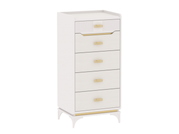 Комод высокий Сиде Белый (СБК) в Асбесте - asbest.mebel-e96.ru