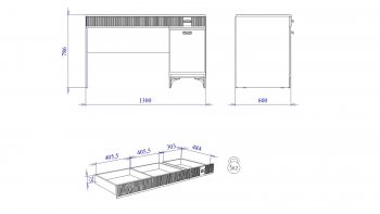 Стол письменный с надстройкой Сиде Белый (СБК) в Асбесте - asbest.mebel-e96.ru