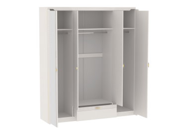 Шкаф 1960 мм 4-дверный NEW Сиде Белый (СБК) в Асбесте - asbest.mebel-e96.ru