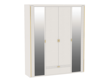 Шкаф 1960 мм 4-дверный NEW Сиде Белый (СБК) в Асбесте - asbest.mebel-e96.ru