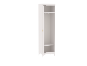 Шкаф 500 мм для одежды 1-дверный Сиде Белый (СБК) в Асбесте - asbest.mebel-e96.ru