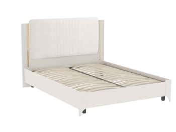 Кровать двуспальная Сиде Белый (СБК) в Асбесте - asbest.mebel-e96.ru