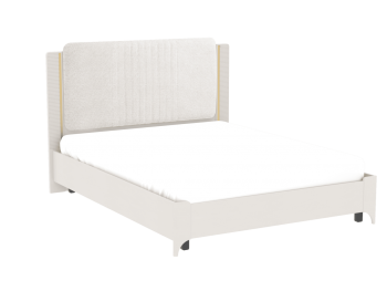 Кровать двуспальная Сиде Белый (СБК) в Асбесте - asbest.mebel-e96.ru | фото