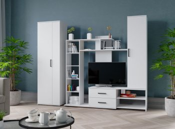 Стенка Сидней-1 + шкаф (Микон) в Асбесте - asbest.mebel-e96.ru