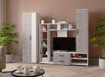 Стенка Сидней-1 + шкаф (Микон) в Асбесте - asbest.mebel-e96.ru