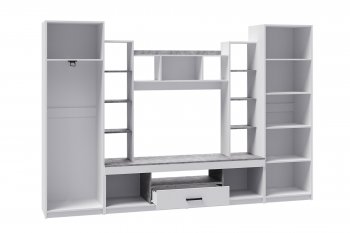 Стенка Сидней-2 белый/крафт (Микон) в Асбесте - asbest.mebel-e96.ru