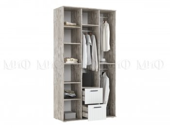 Шкаф 1200 мм Сильвия, дуб юкон/кашемир (Миф) в Асбесте - asbest.mebel-e96.ru