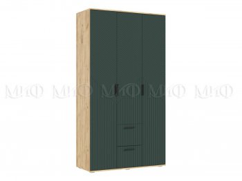 Шкаф 1200 мм Сильвия, крафт/грин (Миф) в Асбесте - asbest.mebel-e96.ru
