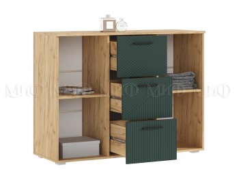 Комод Сильвия, крафт/грин (Миф) в Асбесте - asbest.mebel-e96.ru