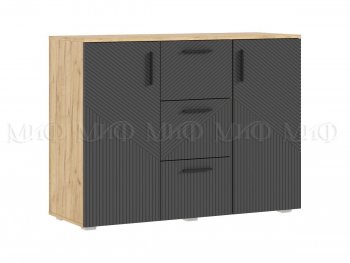Комод Сильвия, крафт/графит (Миф) в Асбесте - asbest.mebel-e96.ru