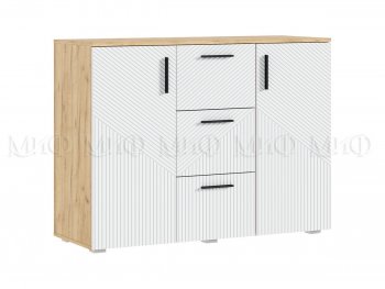 Комод Сильвия, крафт/белый (Миф) в Асбесте - asbest.mebel-e96.ru