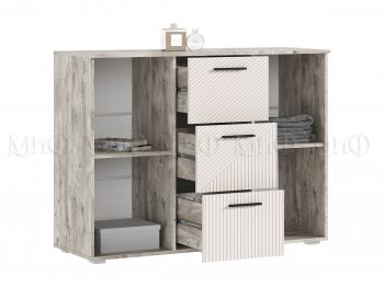 Комод Сильвия, дуб юкон/кашемир (Миф) в Асбесте - asbest.mebel-e96.ru