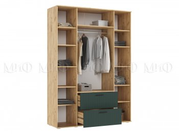 Шкаф 1600 мм Сильвия, крафт/грин (Миф) в Асбесте - asbest.mebel-e96.ru