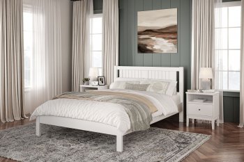 Кровать из массива Сканди белый античный (БМ) в Асбесте - asbest.mebel-e96.ru