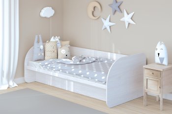 Кровать с подъемным механизмом Сказка, ясень (Зарон) в Асбесте - asbest.mebel-e96.ru