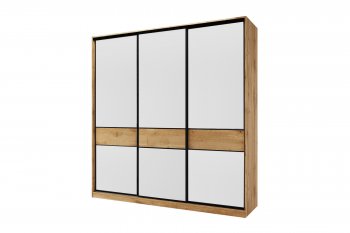 Шкаф-купе 2200 мм SLIM 3-хдвер. BS22-6.3D белый (Мама) в Асбесте - asbest.mebel-e96.ru