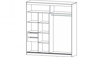 Шкаф-купе 2000 мм Соната Анкор светлый (Лин) в Асбесте - asbest.mebel-e96.ru