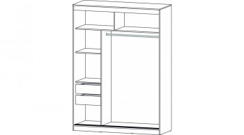 Шкаф-купе 1600 мм Соната Анкор светлый (Лин) в Асбесте - asbest.mebel-e96.ru