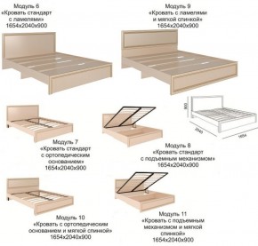 Спальный гарнитур Беатрис модульный (Риннер) в Асбесте - asbest.mebel-e96.ru