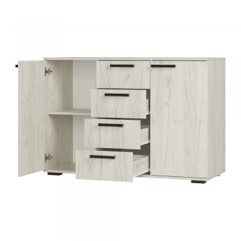 Комод Стандарт №2 NEW крафт белый  (БТС) в Асбесте - asbest.mebel-e96.ru