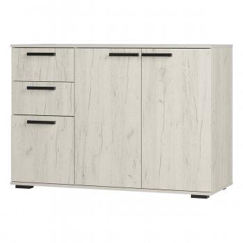 Комод Стандарт 3 NEW крафт белый (БТС) в Асбесте - asbest.mebel-e96.ru