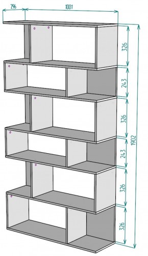 Стеллаж S10 (ДМ) в Асбесте - asbest.mebel-e96.ru