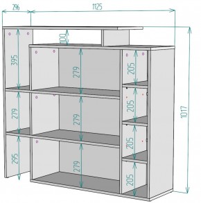 Стеллаж S36 (Белый) в Асбесте - asbest.mebel-e96.ru