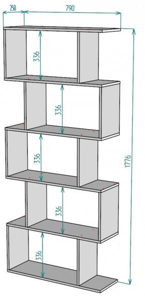 Стеллаж S50 (ДМ) в Асбесте - asbest.mebel-e96.ru