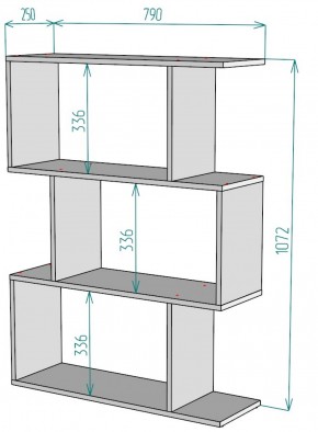 Стеллаж S53 (ДМ) в Асбесте - asbest.mebel-e96.ru