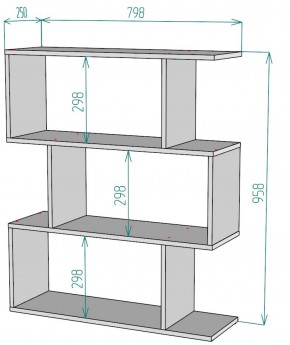 Стеллаж S55 (ДВ) в Асбесте - asbest.mebel-e96.ru