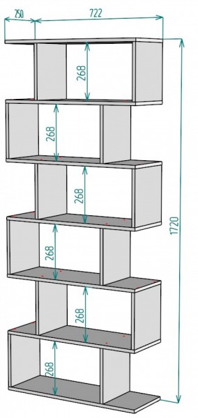 Стеллаж S57 (ДВ) в Асбесте - asbest.mebel-e96.ru