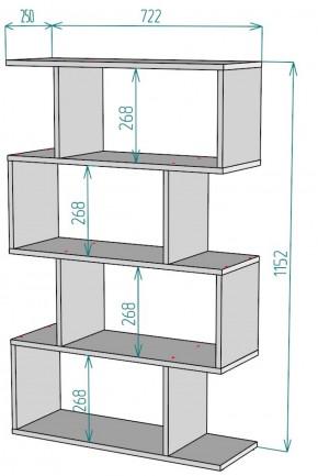 Стеллаж S59 (ДМ) в Асбесте - asbest.mebel-e96.ru