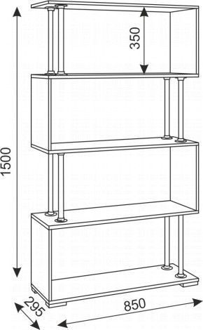 Стеллаж Зигзаг-2 (Риннер) в Асбесте - asbest.mebel-e96.ru