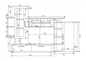 Стенка Фрэнк (Оливия 2) Стекло в Асбесте - asbest.mebel-e96.ru