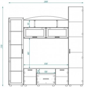 Стенка ТВА-14 в Асбесте - asbest.mebel-e96.ru