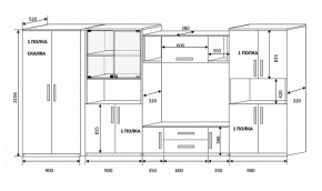 Стенка Вега 4 в Асбесте - asbest.mebel-e96.ru