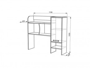 Стол компьютерный с надстройкой Лайт-1 (1200) в Асбесте - asbest.mebel-e96.ru