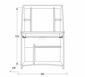 Стол компьютерный СК 3 в Асбесте - asbest.mebel-e96.ru