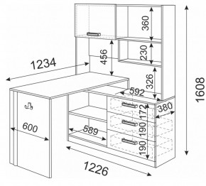 Стол компьютерный Волкер М7 (Риннер) в Асбесте - asbest.mebel-e96.ru