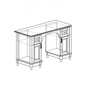 Стол письменный Прованс 410 (Яна) в Асбесте - asbest.mebel-e96.ru