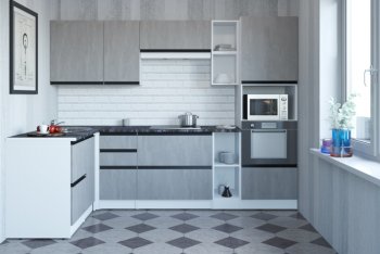 Кухонный гарнитур Сюита мега прайм 1500*2700 мм (Герда) в Асбесте - asbest.mebel-e96.ru