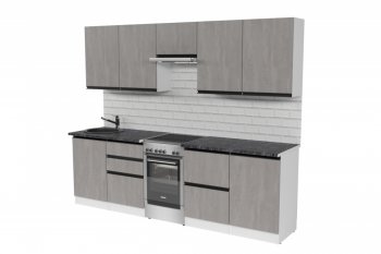 Кухонный гарнитур Сюита мега 2500 мм (Герда) в Асбесте - asbest.mebel-e96.ru
